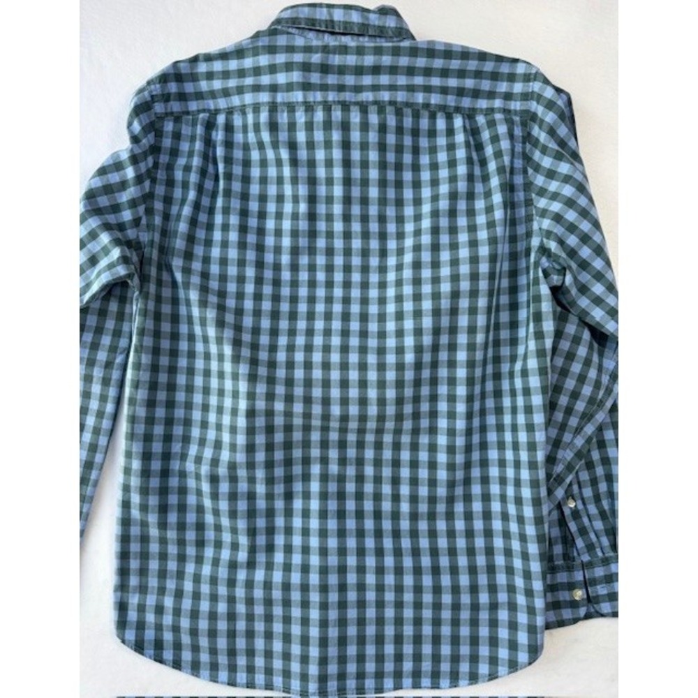 J Crew Quality Woven Shirts Mens MED Gingham Checkered Plaid Button Long Sleeve - Picture 5 of 9